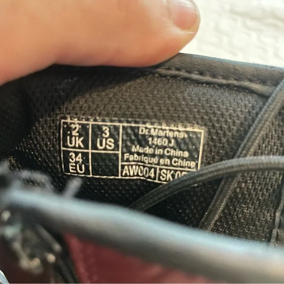 Dr. Martens Kids Boots - Burgundy - Picture 4 of 9